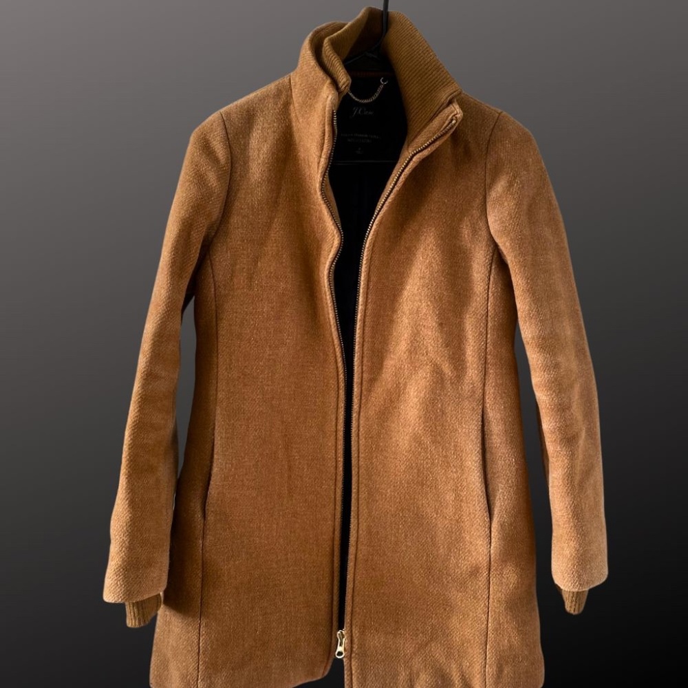 J. Crew Italian Stadium Cloth Nello Gori Wool Coat